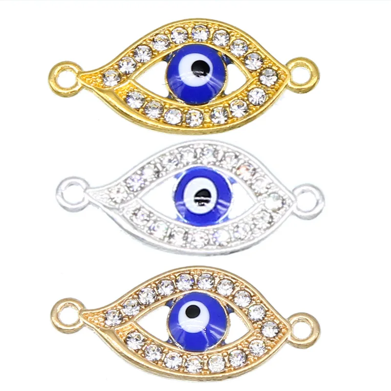 

6pcs Turkish Blue Crystal Evil Eye Bracelet Accessories Women's Handmade Gold Chain Lucky Jewelry Bracelet Women's Jewelry