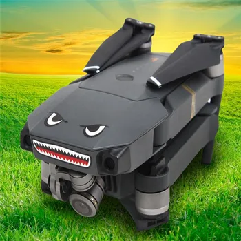 

2pcs Drones Stickers Waterproof 3M Decal Skin Sticker for DJI Mavic 2 Pro/Zoom RC Drone Shark Face Stickers