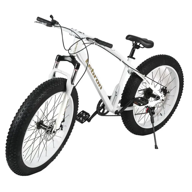 Cheap 26*21 Inch 7 Speed Snow Bike Double Disc Braking System Bicycle Steel Frame Mountain Bike Outdoor Sports Exercise Bike Cheap 26*21 Inch 7 Speed Snow Bike Double Disc Braking System Bicycle Steel Frame Mountain Bike Outdoor Sports Exercise Bike