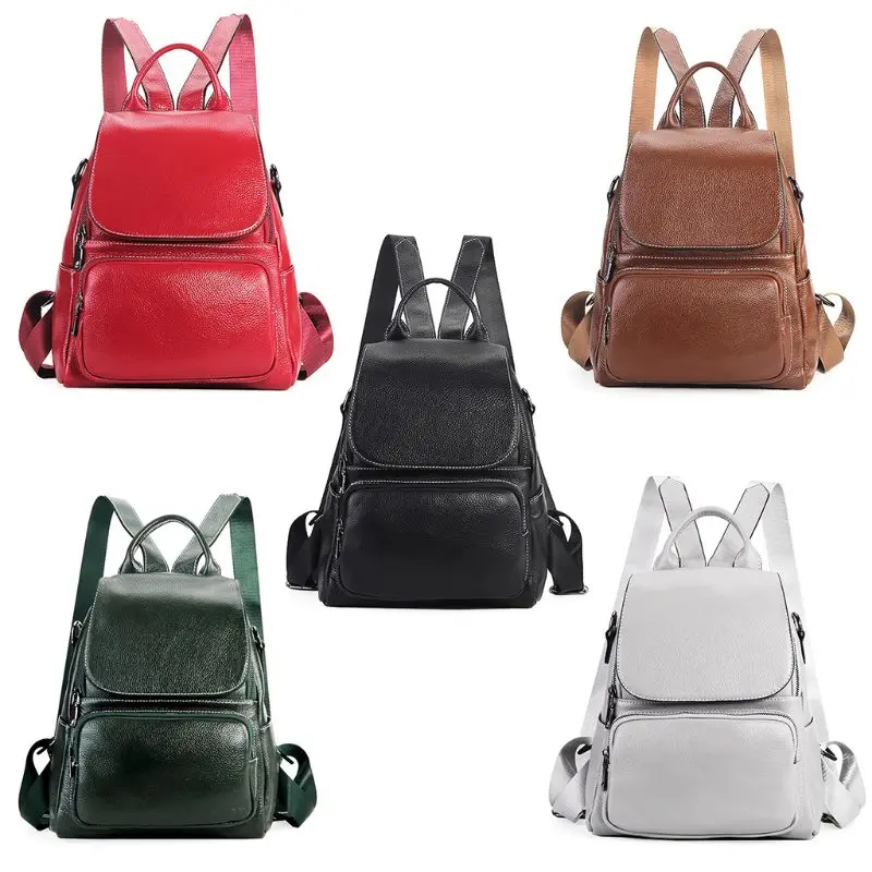 

1 Pc Fashion New 2019 Backpacks Shoulder Bags Genuine Leather Women Fashion School Shoulder bag 25 x 11 x 30cm