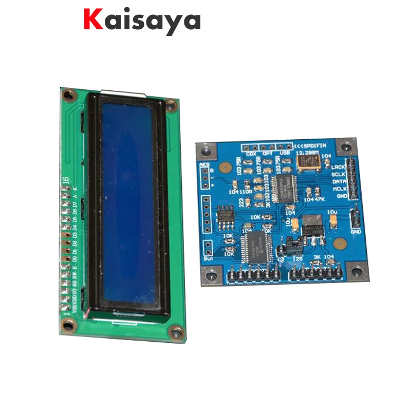 Новый CS8416 цифровой приемник SPDIF к I2S конвертер 1602 ЖК дисплей индикатор частоты