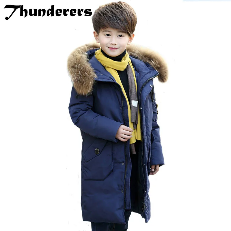 

Winter clothing new children's down jacket boys and girls down jacket thick down jacket trend coat