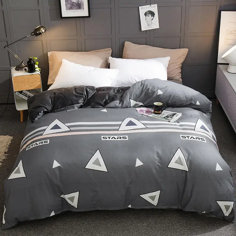 

1 pcs Winter warm soft thicken AB multi-function quilt cover A-side coral velvet B-side pure cotton duvet cover 220x240cm
