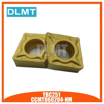 

10PCS Carbide insert CCMT060204 HM YBC251 inner round milling tool CCMT 060204 CNC blade lathe tool milling tool