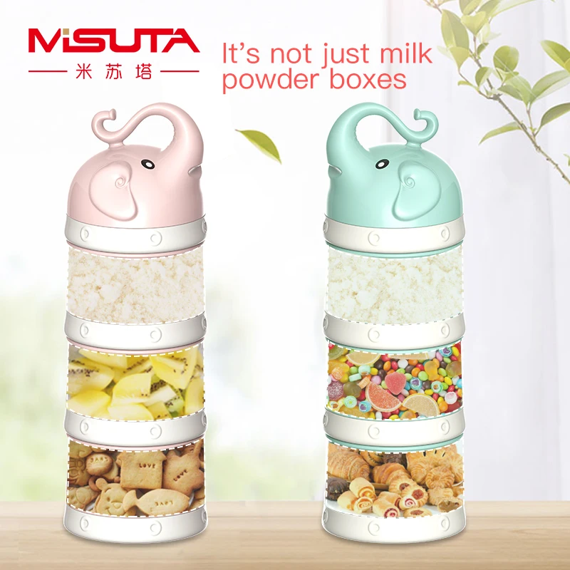 Новорожденный молоко емкость для порошка коробка Портативный контейнер для закусок Кормление 3 слоя сухой дозатор молока Еда дополнительная емкость