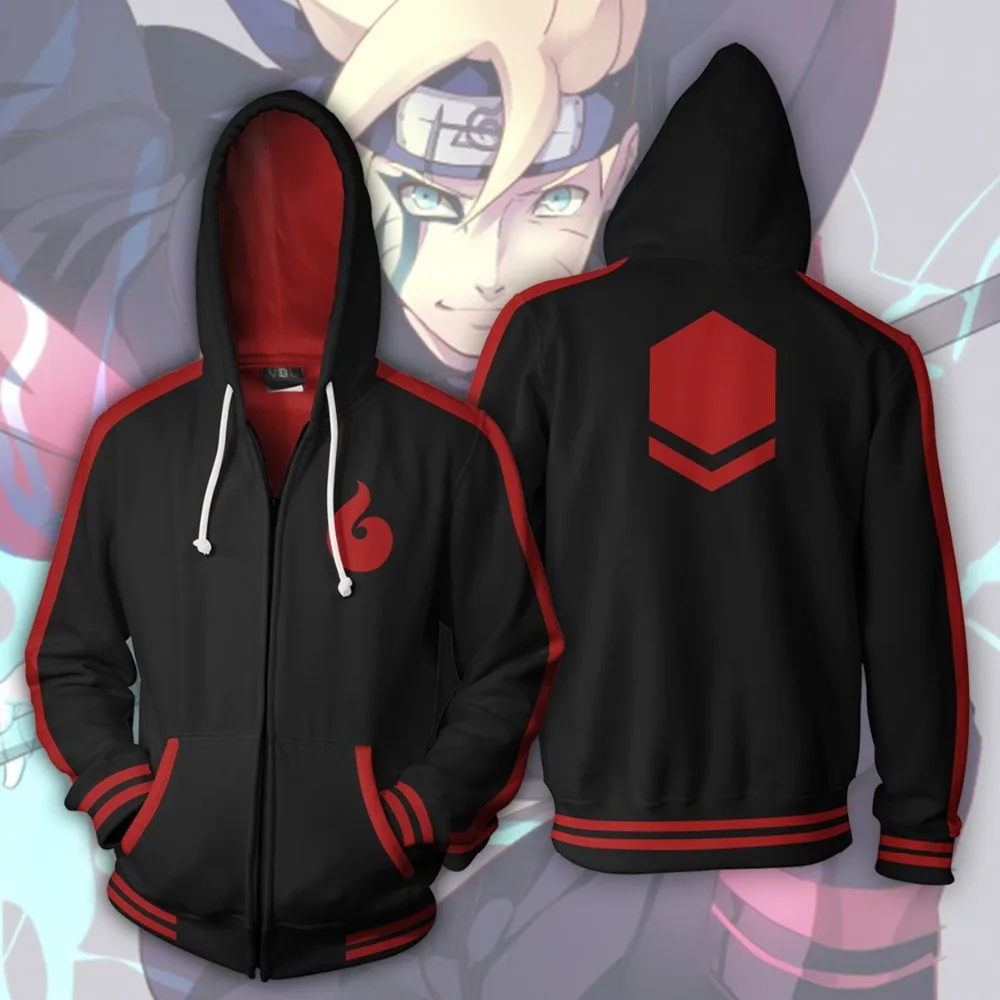 uzumaki boruto 3d zipper