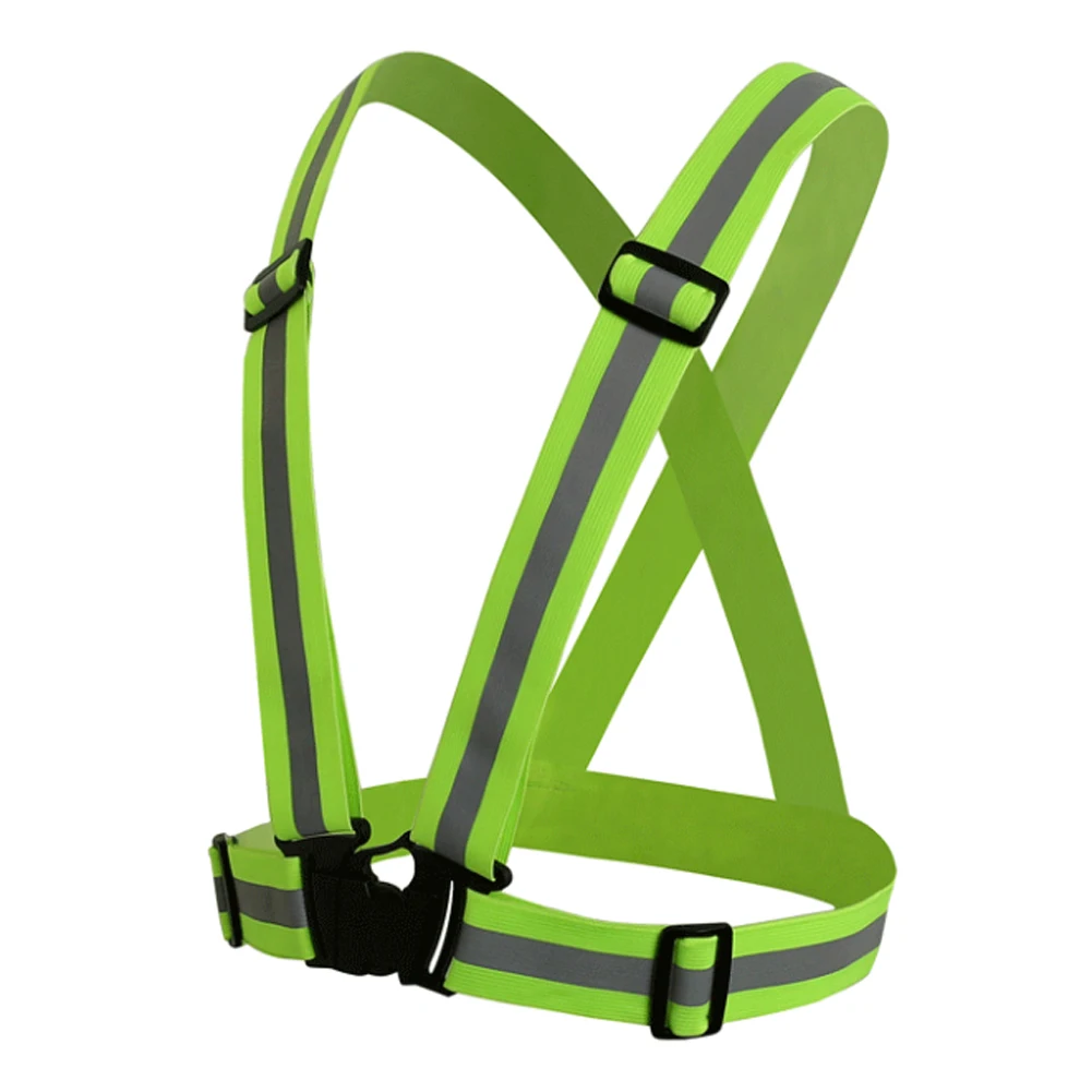 Top 1pcs Reflective Bicycle Safety Vest Clothes Outdoor Cycling Equipment Elastic Harness Bike Jacket for Night Riding Running 3 Top 1pcs Reflective Bicycle Safety Vest Clothes Outdoor Cycling Equipment Elastic Harness Bike Jacket for Night Riding Running 3