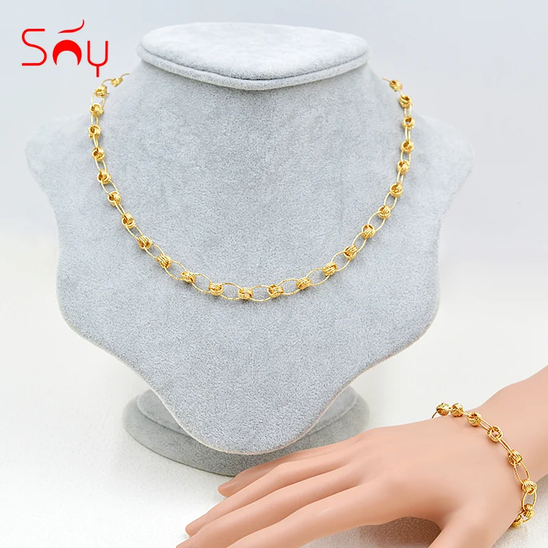 

Sunny Jewelry Bohemia Wedding Jewelry Sets Collar Beads Necklace Bracelet Set For Women For Engagement Hot Boho Jewelry Findings