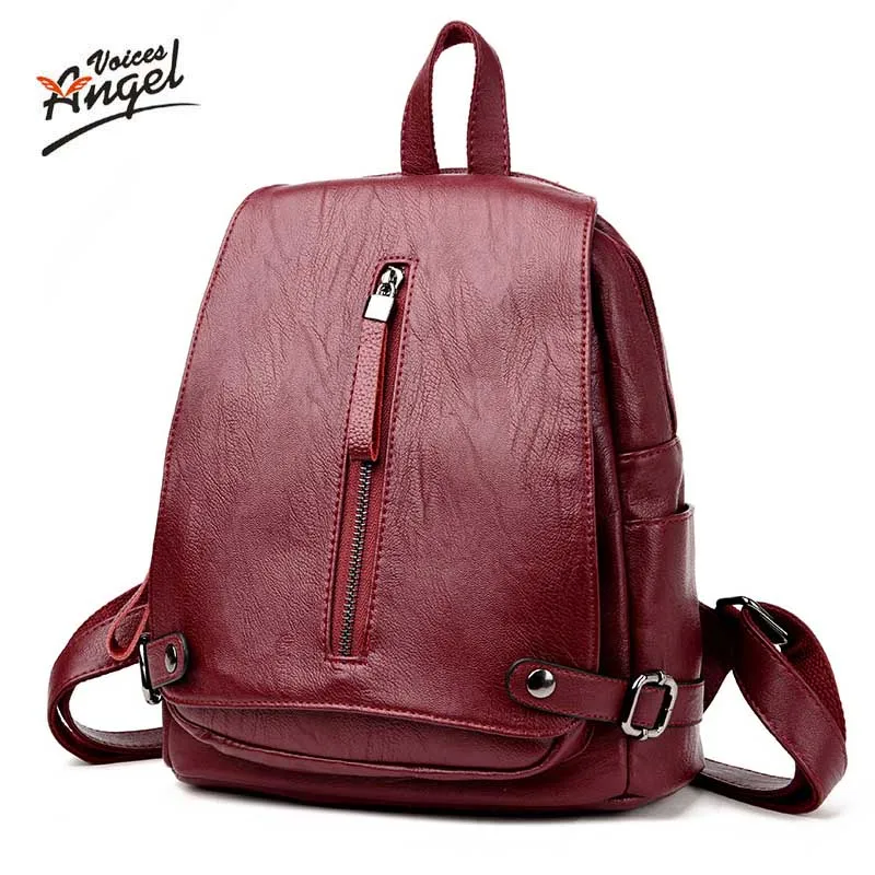 

Women Backpacks Women's Genuine Leather Backpacks Female School Shoulder Bags Teenage Girls College Student Sheepskin Casual Bag