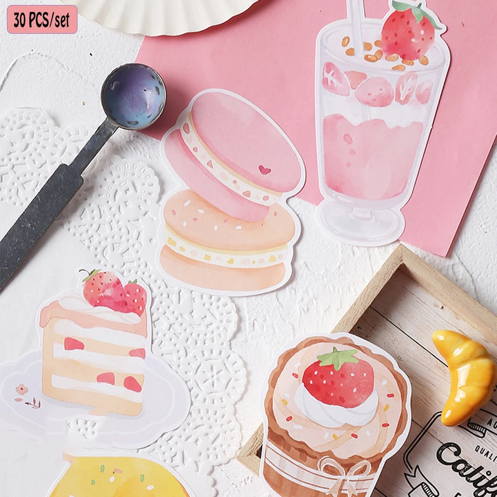 

30 PCs/set Creative Fresh And Cute Paper Stickers Scrapbooking Diary Label DIY Craft Stationery School supplies 7 Styles