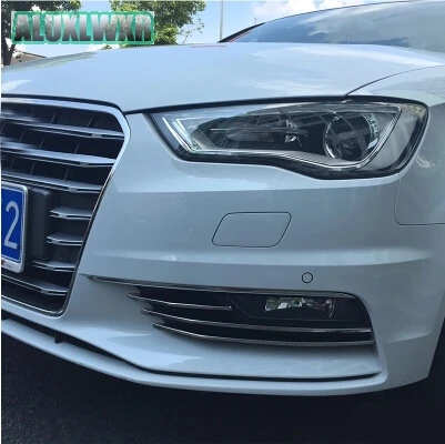 Us 16 89 35 Off 6pcs Stainless Steel Front Fog Light Trim Frame Front Fog Light Strip For Audi A3 Sedan 2013 2016 Car Accessories Car Styling In