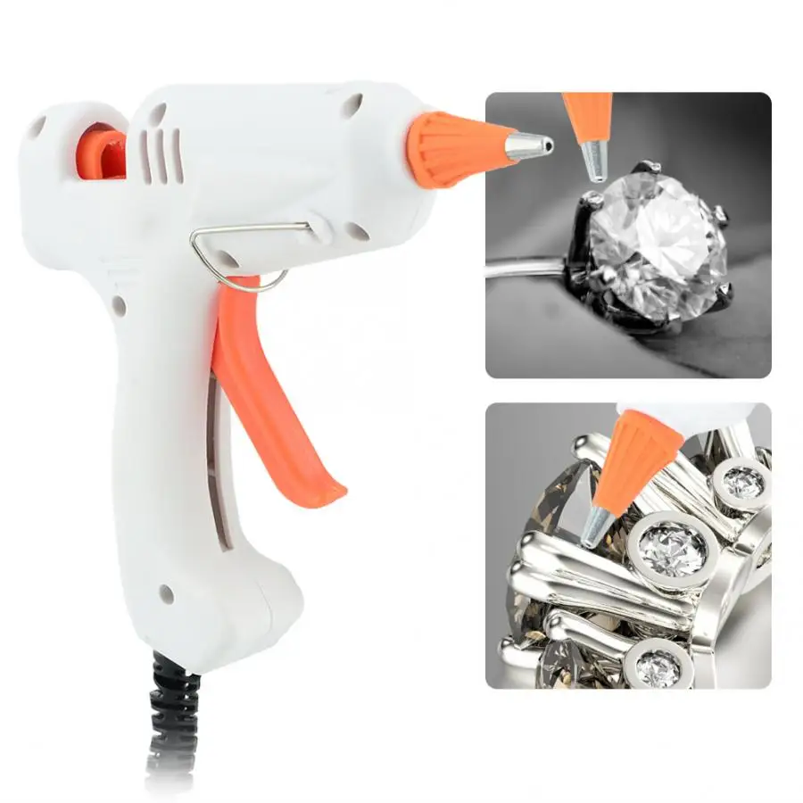 

Professional Electric Hot Melt Glue Gun DIY Handcraft Jewelry Making Repair Hand Bonding Tool for Jeweler 100-240V EU UK Plug c