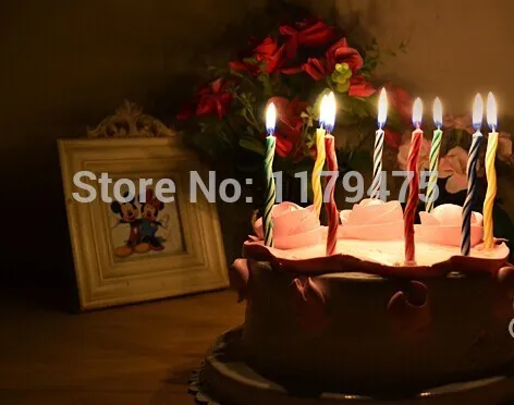 1 комплект, волнистые свечи на день рождения, для влюбленных, для детей, для пар, вечерние свечи, для свадебной вечеринки, подарки
