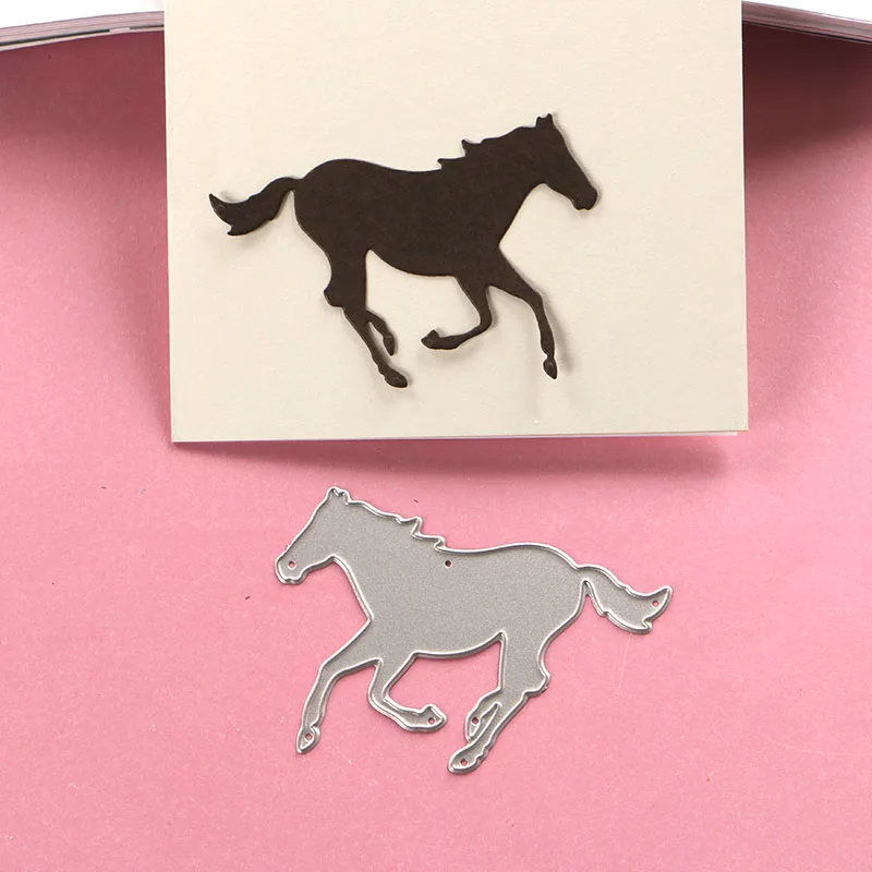 

DUOFEN METAL CUTTING DIES lion and horse embossing stencil DIY Scrapbook Paper Album 2018 Jun new