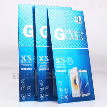 

NEW Paper Packaging Box FOR Mobile Phone Tempered Glass Screen Protector Retail FOR Samsung Huawei Packaging BOX KJ-498 300PCS