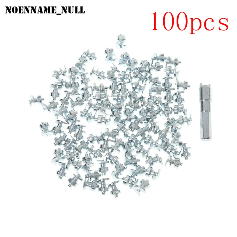 

NoEnName_Null 100 Pcs Car Bike Motorcycle Wheel Tires Studs Screw Snow Spikes Chains Grip Winter
