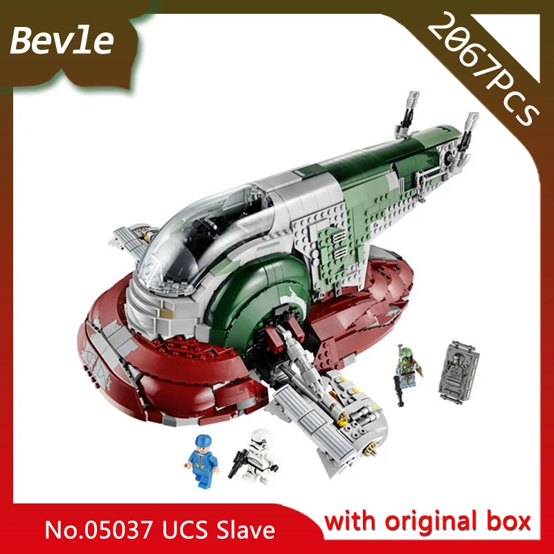 

Bevle Store LEPIN 05037 2067pcs With Original Box Star Wars Bandai Slave One Building Blocks Set Bricks For Children Toys 75060