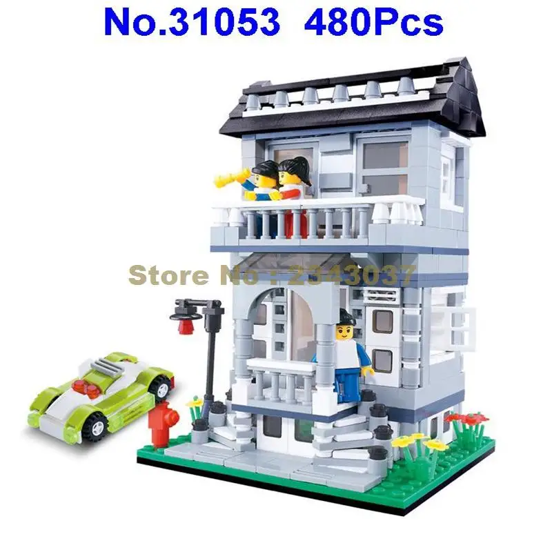  480pcs villa house racing car building block 3 Toy | Игрушки и хобби