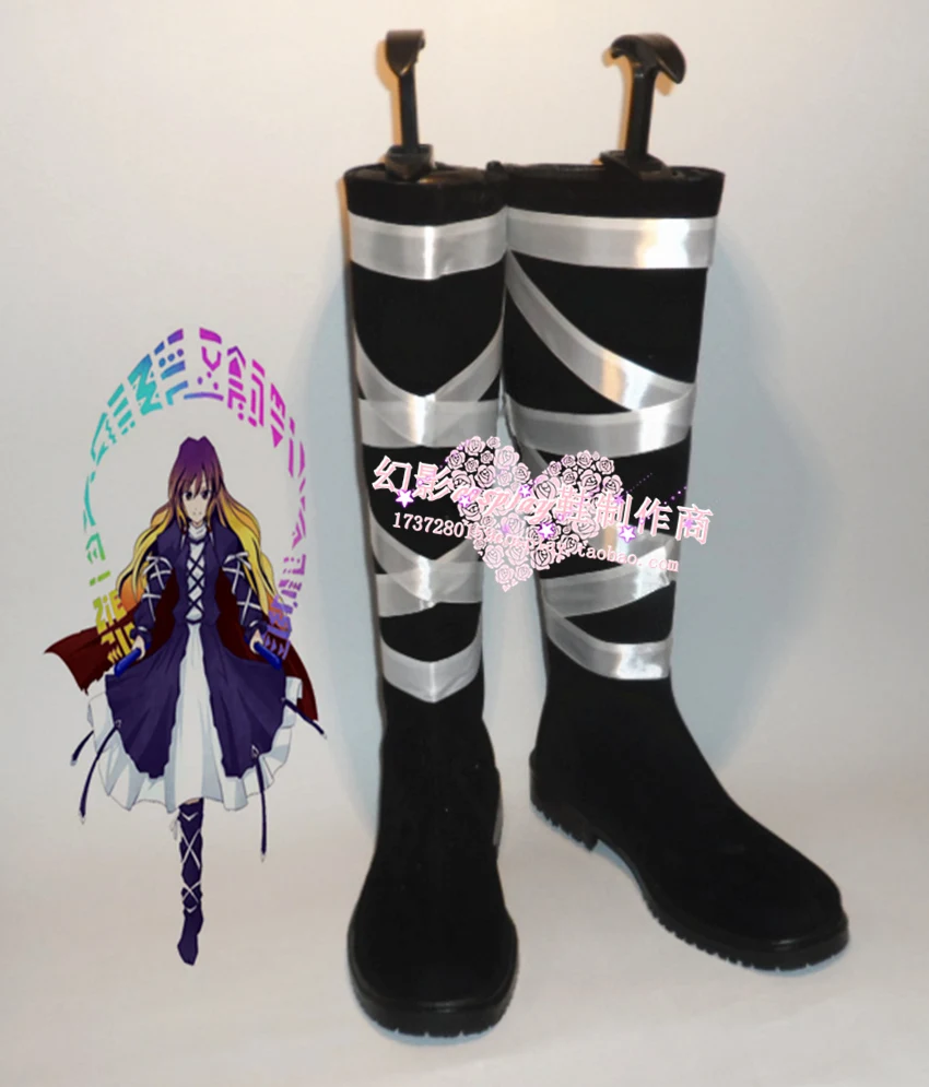 TouHou Project Hijiri Byakuren Halloween Long Cosplay Shoes Boots H016