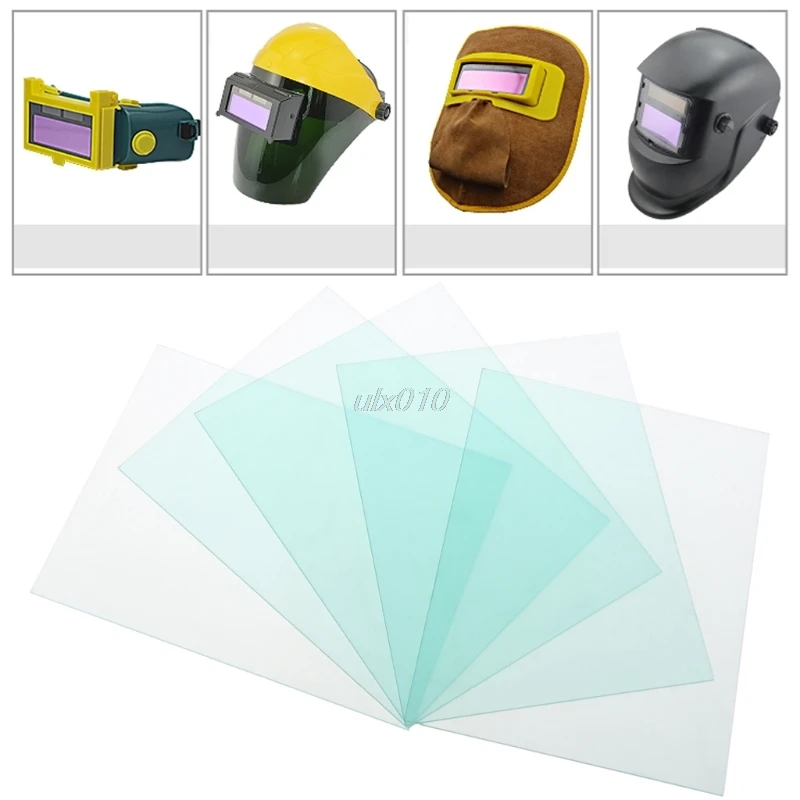 

5PCS The Protective Plastic Plate(PC) Of The Auto Darkening Welding Mask / Welding Filter / Welding Helmet 110/115/117*90mm