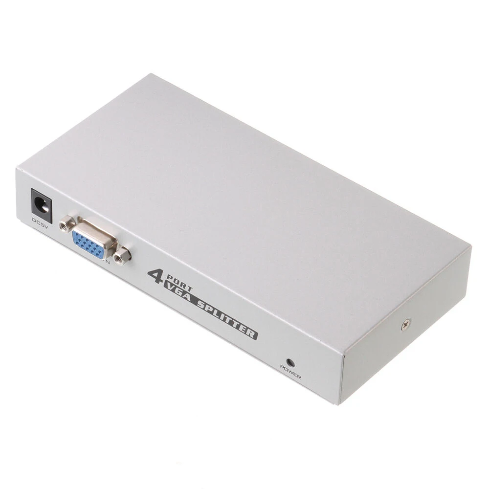 Видеоразветвитель VGA XGA SVGA HD15 с 4 портами для ПК ноутбука телевизора ЖК монитора| |