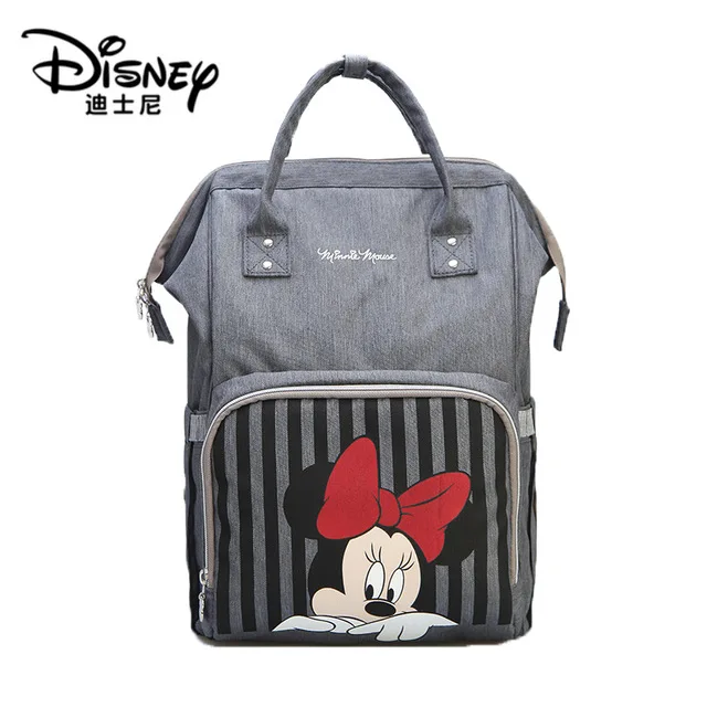 Disney новая сумка для подгузников для мам, Большая вместительная сумка для подгузников с Микки Маусом, дорожный рюкзак, сумки для ухода за ребенком - Цвет: 21