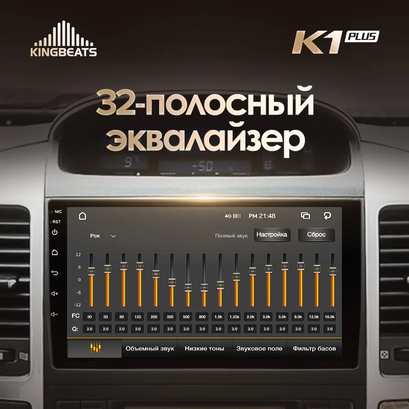 KingBeats Android 8,1 Восьмиядерный головное устройство 4G в тире Автомобильный Радио Мультимедийный видео плеер навигация gps for Toyota Land Cruiser Prado 3 J120 2004 no dvd 2 din двойной Din Android стерео 2din DD