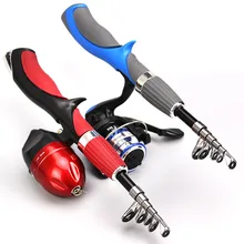 Haste de fibra carbono superhard barco gelo mosca isca vara de pesca com alta qualidade carretel de pesca conjunto pesca 1.4m comprimento(China)