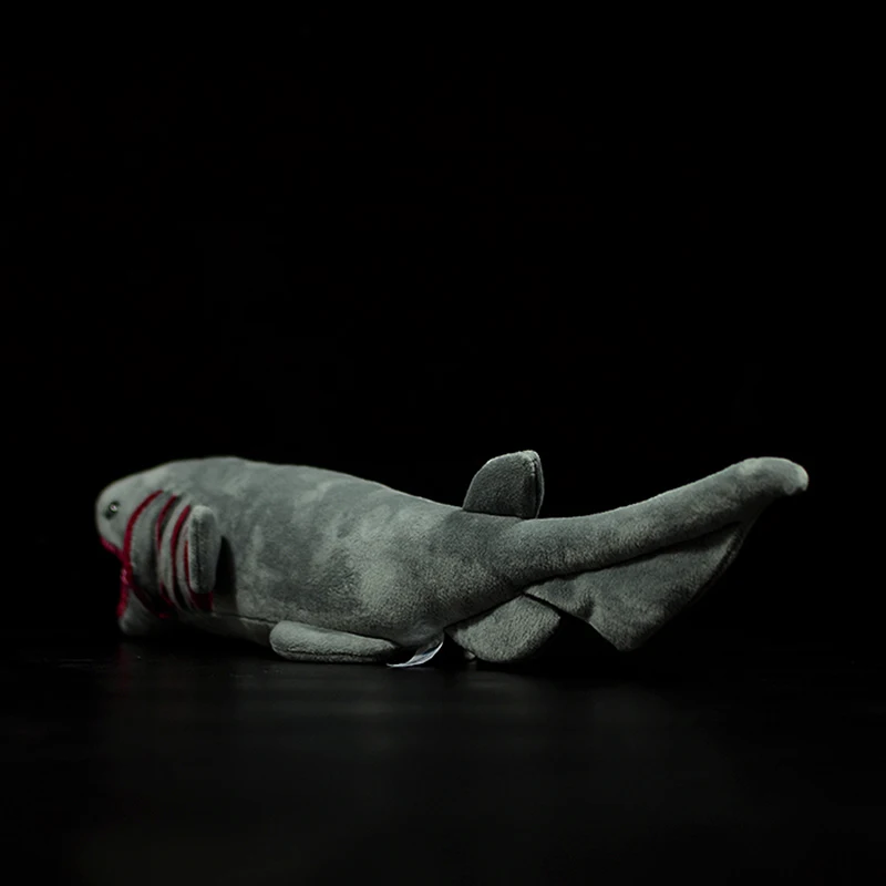 Свирепый серый волнистый фигурка акулы моделирование Chlamydoselachus Anguineus кукла шестигранники морское животное плюшевое игрушка детский подарок