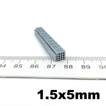 

Diametrically Magnetizing 1.5*5 mm Round Magnet Permanent NdFeB Micro Magnetics Micro Precision 1.5x5mm 200pcs/lot
