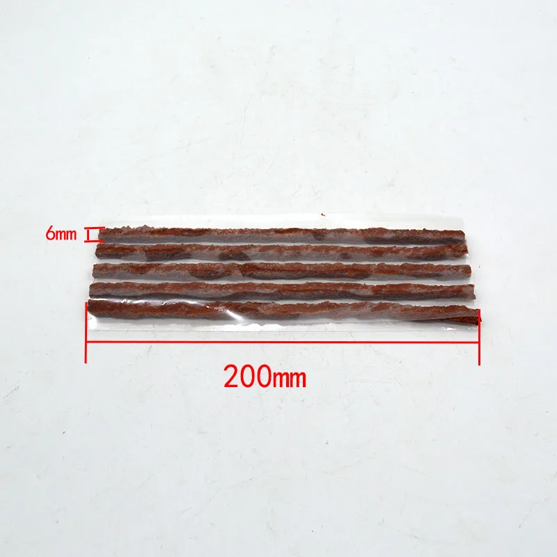30pcs /6mm*200mm / Tyre Repairing Rubber Strips / Tire Repair Tools / rubber strips tyre repair 2
