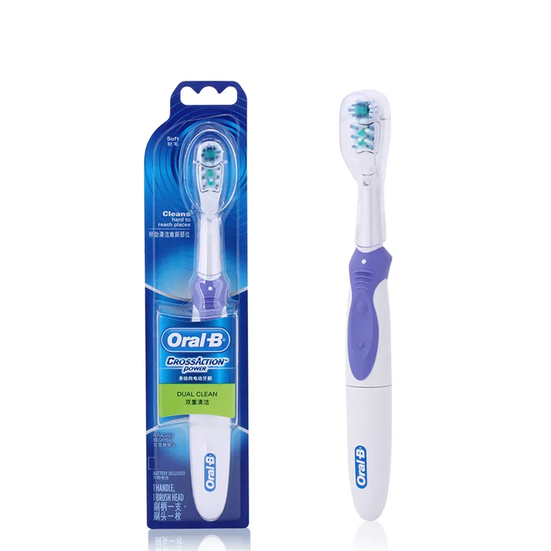 Oral B Cross Action Electric Toothbrush Teeth Whitening Tooth Brush Electric Brush Non-Rechargeable Battery Powered Oral B Cross Action Electric Toothbrush Teeth Whitening Tooth Brush Electric Brush Non-Rechargeable Battery Powered