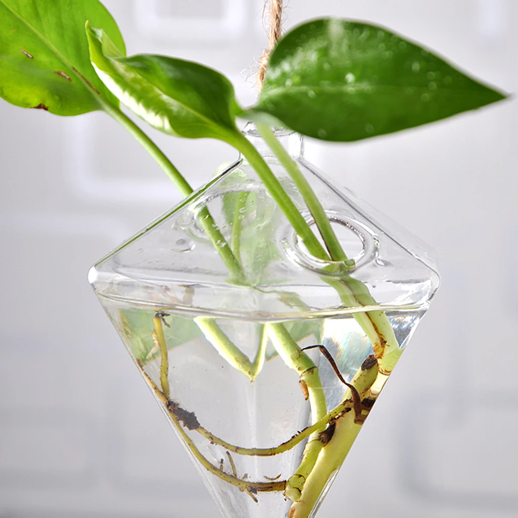 Clear Bubble Flower Vase Hanging Terrarium Planter Tealight Holder for Home Garden Wedding Centerpieces Decor