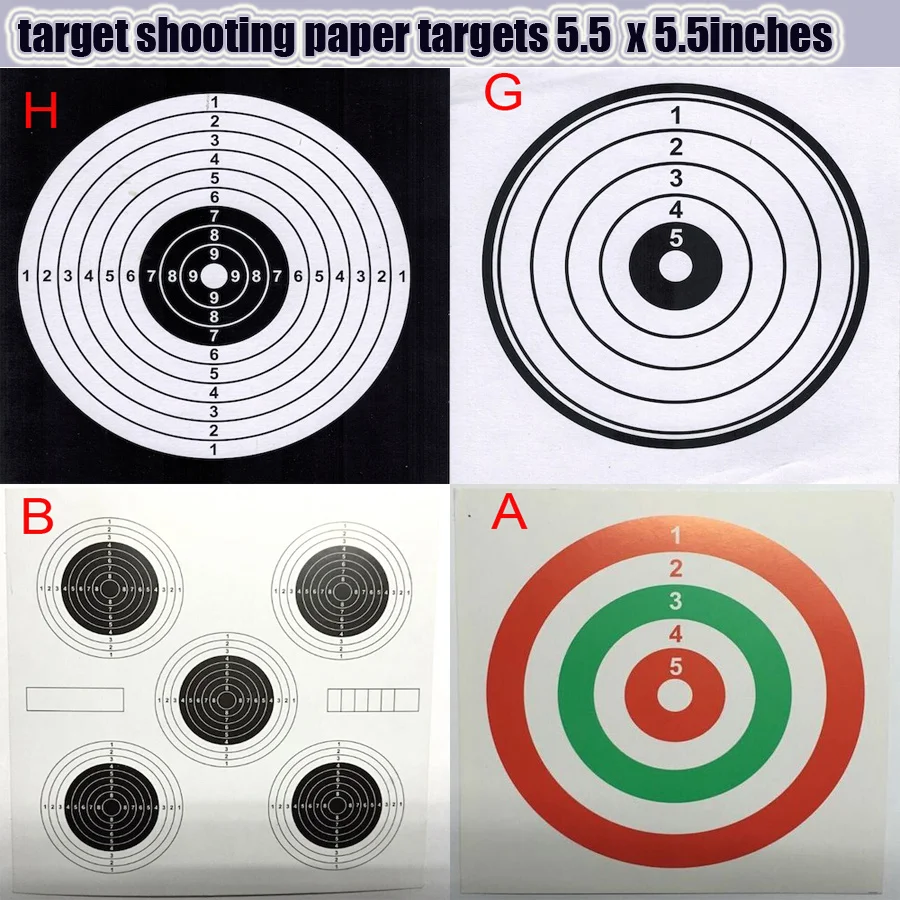 8pcs Celadon Shaped White Waterproof Targets, PP Material, 12