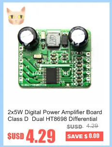 Differential Amplifier Board 2x10W Digital Class D Audio Power Amplifier HT8696 Differential Input 3.6~ 8.5V