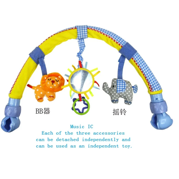 Sozzy детская коляска автомобильный зажим токарная кровать висячая погремушка колокольчик кролик плюшевое сиденье-игрушка взять с собой путешествия Арка детские погремушки игрушки