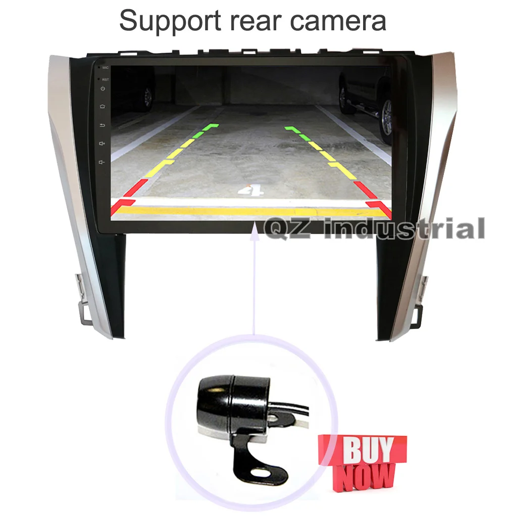 Sale QZ industrial HD 10.2" Android 8.1 T3 Car DVD for Toyota Camry 55 2015 with Canbus box 3G 4G WIFI GPS BT Navi SWC Radio RDS Map 13