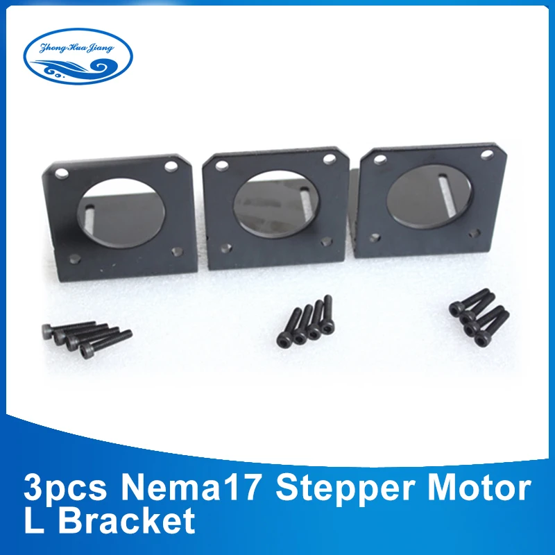 

3PCS NEMA 17 Mounting L Bracket Mount Step Stepping Stepper Motor free 3sets mounting screws
