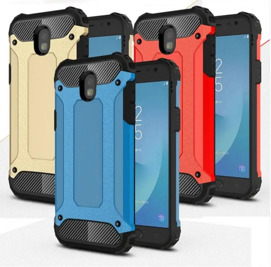 

Heavy Duty Armor Case For Samsung Galaxy J3 J5 J7 2017 EU Version Silicone Rubber + Hard PC Hybrid Case For J330 J530 J730 Coque