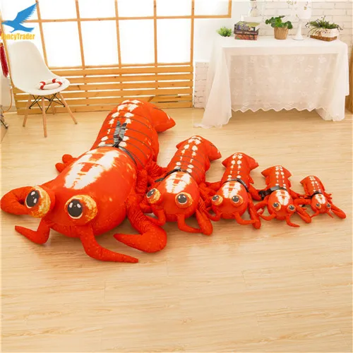 Fancytrader Jumbo Pop Anime Mantis Shrimp Plush Toy Giant Stuffed Soft Simulated Sea Animals Lobster Doll for Adult and Children (8)