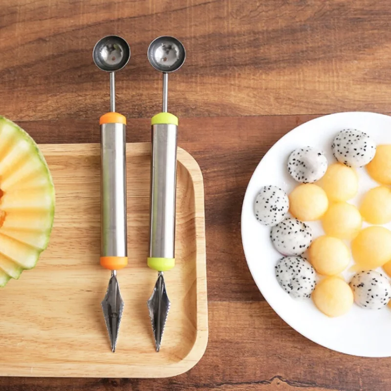 2018 Stainless steel fruit Melon baller Carving knife Multifunctional