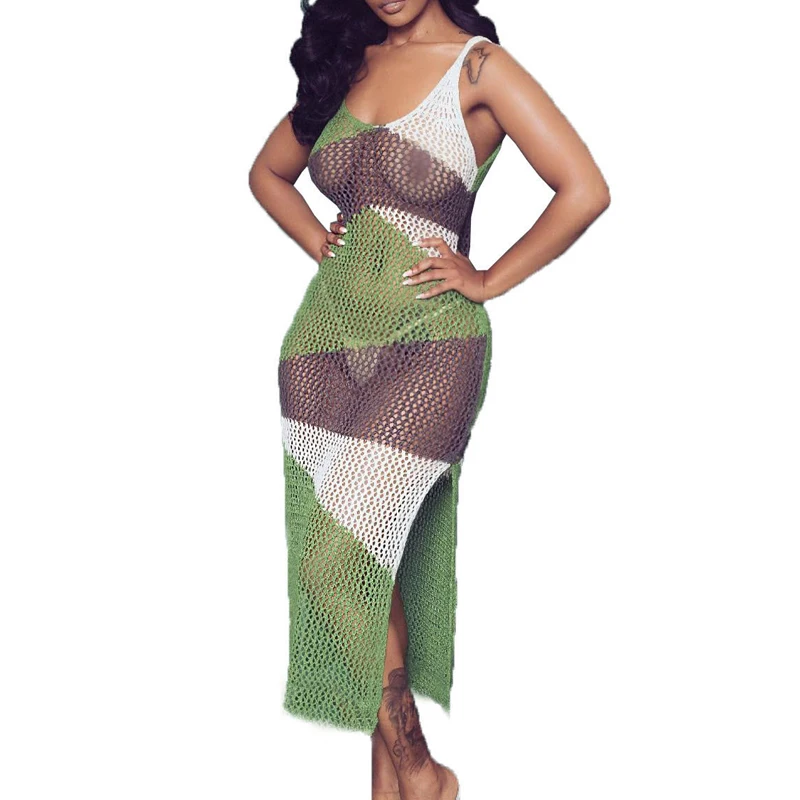 

2019 Summer Beach Dress sexy women Fish Net bikini swimsuit Bathing suit Cover Ups Swimwear Bathing Suit cover up