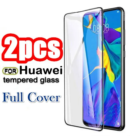 

2PCS Tempered Glass for Huawei Mate 20 30 Lite P20 P30 Honor 20 Pro 9 10 lite 10i 20i 9X 8X P Smart Screen Protector film Cover