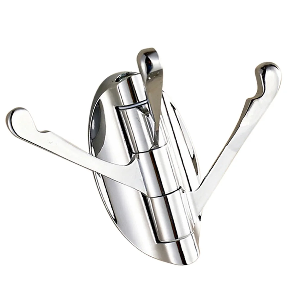 ZInc Alloy Swivel Hook Heavy Duty Foldable Swing 3 Arms Triple Coat Hook Bath Towel/Clothes Hanger