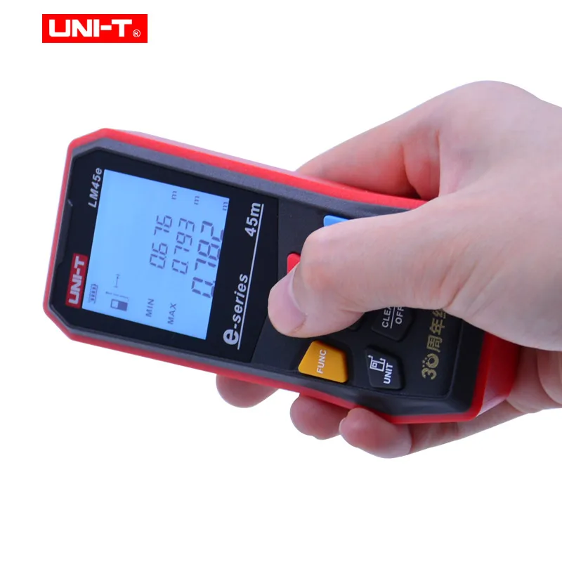 UNI-T New Laser Distance Meter 45m 60m/147ft 196ft Digital RangeFinder Measure Tools Diastimeter LM45E/LM60E UNI-T New Laser Distance Meter 45m 60m/147ft 196ft Digital RangeFinder Measure Tools Diastimeter LM45E/LM60E