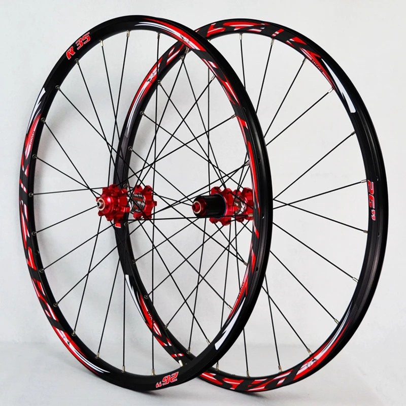 Flash Deal PASAK Mountain bike 27.5inch wheel 24Holes draw front 2 rear 4 bearing 26inch bicycle wheels 1
