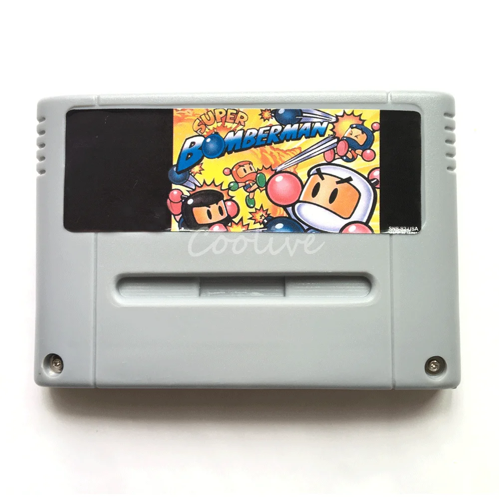 

Super BomberMan Video Game Card for 16 Bit Super Console EUR PAL Version 46 pin