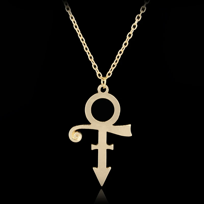 

3 Colors Prince Memorial Symbol Love Logo Necklace the Minimalism Singer Necklace Prince