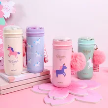 

350ML Creative cute cup Hot mug water cup Mini tea Bottle mug Stainless steel Thermos for tea coffee food Insulated water flask