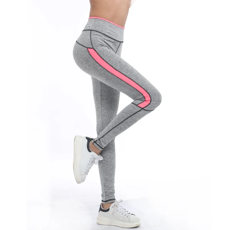 2017-Women-Lady-Activewear-Pink-Legging-Spring-Summer-light-grey-Pant-Autumn-High-Waist-Leggins-1208